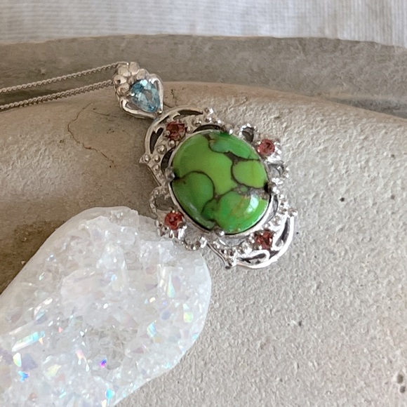 Jewelry - Green Turquoise 925 necklace